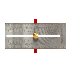 Шаблон универсальный для разметки ящичных шипов Woodwork MGR-001