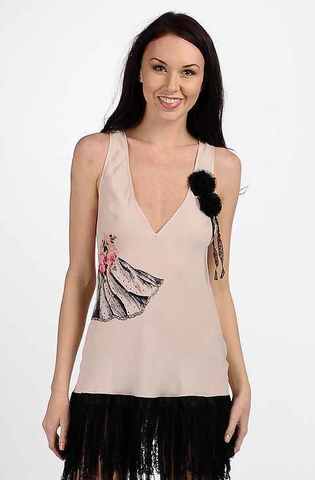 Ночная сорочка женская шелковая Charoi LIBERTA-CLT058