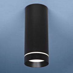 Накладной потолочный светодиодный светильник Elektrostandard DLR022 12W черный матовый