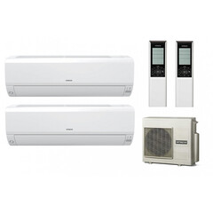 Мульти сплит-система Hitachi на 2 комнаты (20+25 кв.м.) X-COMFORT
