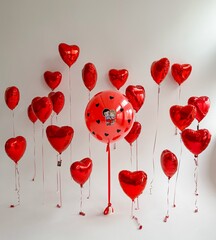 Сет гелиевых шаров Сердца Лавиз!