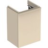 Шкафчик для раковины Geberit Smyle Square, с одной дверцей: B=44.2см, H=61.7см, T=35.6см, Песчаный глянец / Высокоглянцевое покрытие