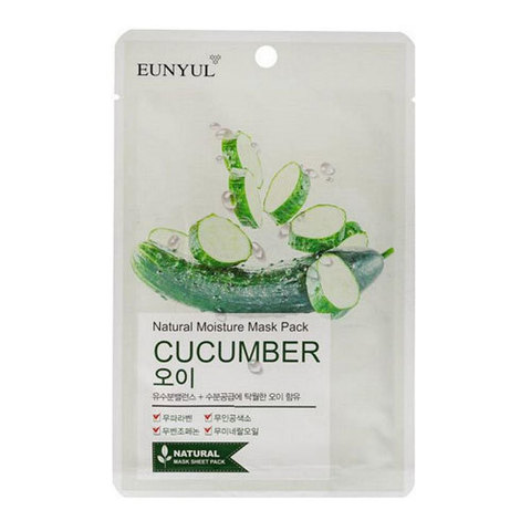 Eunyul Cucumber Nature Moisture Mask Pack - Тканевая маска для лица с экстрактом огурца