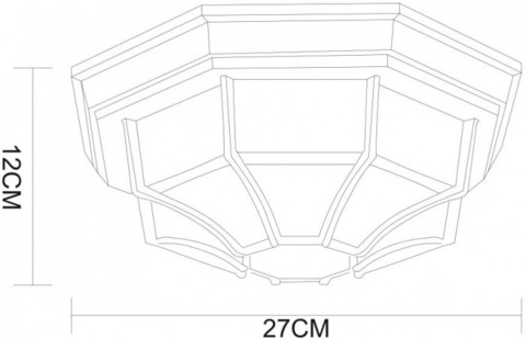 Уличный потолочный светильник Arte Lamp PEGASUS A3121PF-1WG