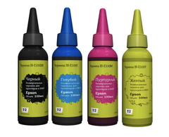 Комплект универсальных чернил T2 IB-E100_MPx4 для Epson: черный, голубой, пурпурный, желтый, 4шт.х100мл.
