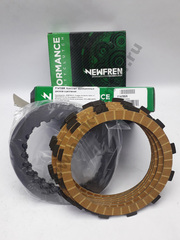 F1470SR Комплект дисков сцепления мото (фрикционные + металлические) (FCS0782/3)  NEWFREN
