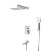 Cezares SLIDER-VDSET-01 SLIDER-VDSET-01 Душевой комплект встраиваемый с изливом (смеситель, верхний душ, ручной душ со шлангом, излив, штуцер с держателем), хром