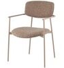 Стул с подлокотниками Talio, коричневый, бежевые ножки