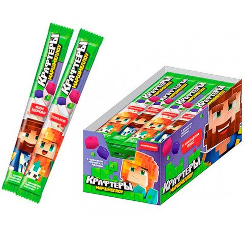 КРАФТЕРЫ ЮНИ, ФИКСПЛЕЙ MALLOW JOY Маршмеллоу в форме косички 1кор*12бл*30шт, 12гр