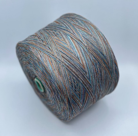 Авторская смотка (пр.Италия) 375м/100гр, Шерсть/Полиамид/Вискоза/Кашемир/Остальный волокна, цвет-Мох Монрепо, арт.36173