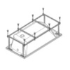 Каркас для ванны со слив-переливом 150x70 см Roca Easy ZRU9302906