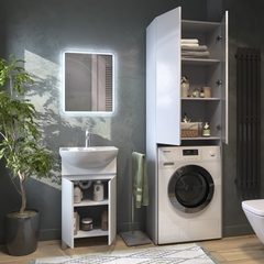 Шкаф Wing 640 под ст.м напольный белый