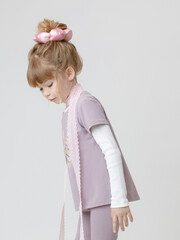 фуфайка  для девочки  КР 302808/морской туман к573