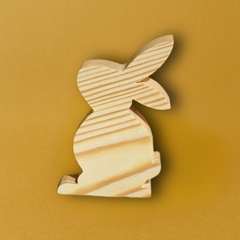 кролик  пузатенький  13*10см , сосна