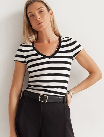 Футболка из плотного трикотажа с плетением риб 1*1  D49.126 (130388)