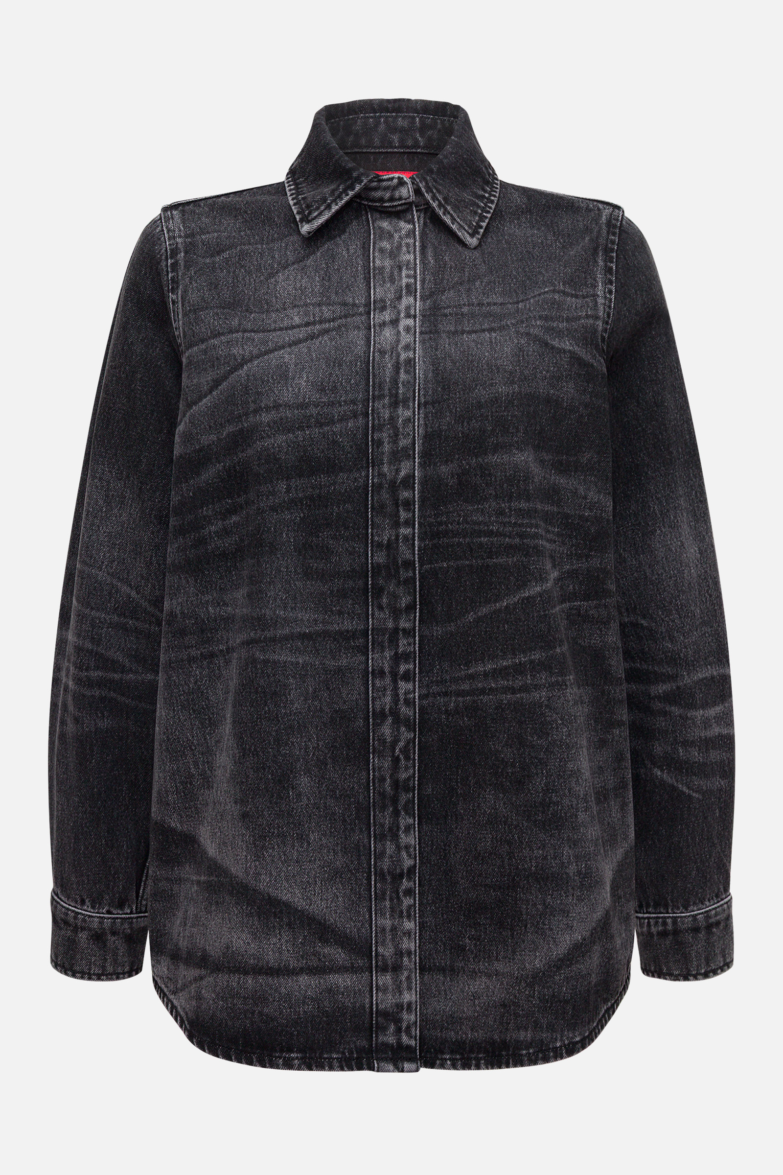 Джинсовая рубашка acid wash