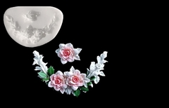 Силиконовый молд № 2154 Уголок мини + роза