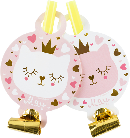 Карнавальные язычки гудки Котенок Принцесса