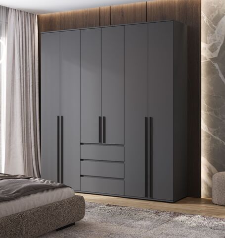 Норд Шкаф 6-ти ств. (Графит, Графит)