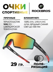 Спортивные очки с поляризацией Rockbros SP225BK