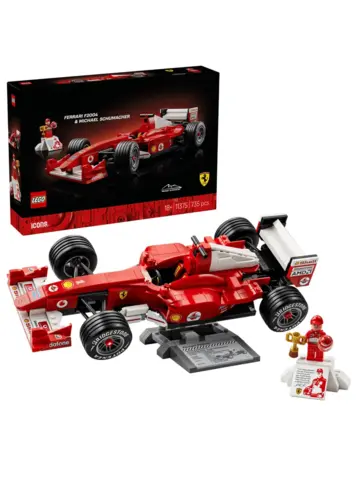 Конструктор Icons 11375 Ferrari F2004 и Михаэль Шумахер