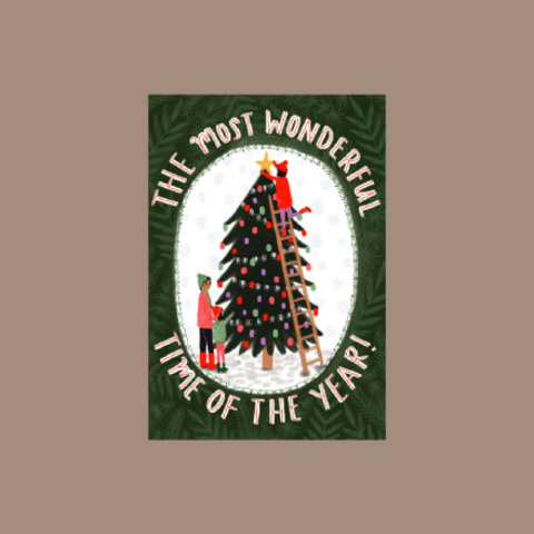 Открытка The most wonderful time