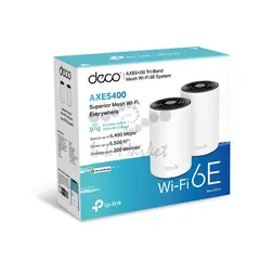 Трехдиапазонная Mesh-система TP-Link Deco XE75 Wi-Fi 6E AXE5400, 2,4/5/6 ГГц, до 5378 Мбит/с, WAN/LAN 3x1Гбит/с (2-pack) — фото 3
