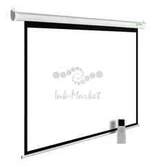Экран Cactus 200x200см MotoExpert CS-PSME-200x200-WT 1:1 настенно-потолочный рулонный белый (моторизованный привод) — фото 2