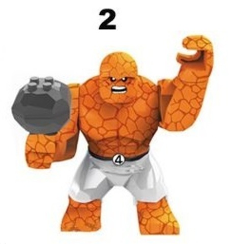 Minifigures Super Heroes Fantastic Four Thing Blocks Building