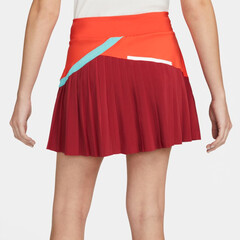 Юбка теннисная Nike Dri-Fit Spring Court Skirt W - habanero red/pomegranate/white