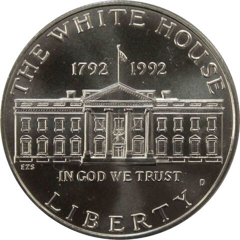 1 доллар 1992 D "200-летие Белого дома"