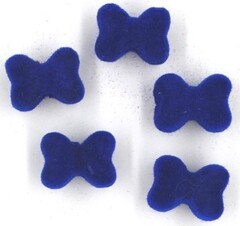 Бусины бархатные, р. 15х10х8 мм