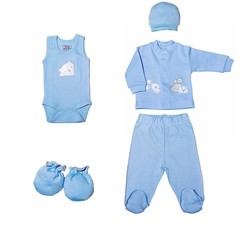 Набор одежды для детей FIMBABY 200077 от 0 до 6 мес. 7 предметов (р.68 розовый цвет)