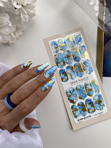 Пленки для маникюра IBDI NAILS 21 BLUE MAGIC
