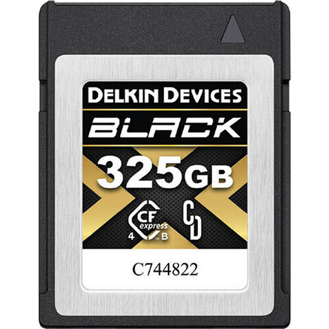 Карта памяти Delkin Devices Cfexpress B 4.0 325GB BLACK 4.0 3650 / 3250 MB/s