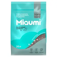 Miaumi TOFU Natural Unscente наполнитель комкующийся для кошачьего туалета растительный 20 л