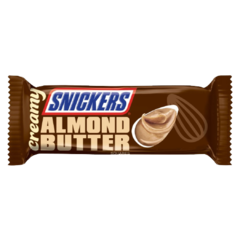 Шоколадный батончик Snickers creamy миндальное масло