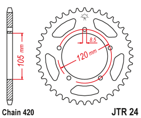 Звезда ведомая JTR24 55