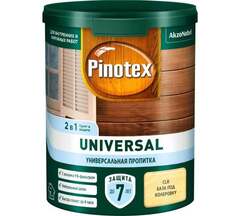 Пропитка защитная для дерева Pinotex Universal 2 в 1 база под колеровку 0,9 л