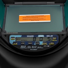 Маска сварщика КОРУНД МЕГА (ф-р MEGA LED) красная