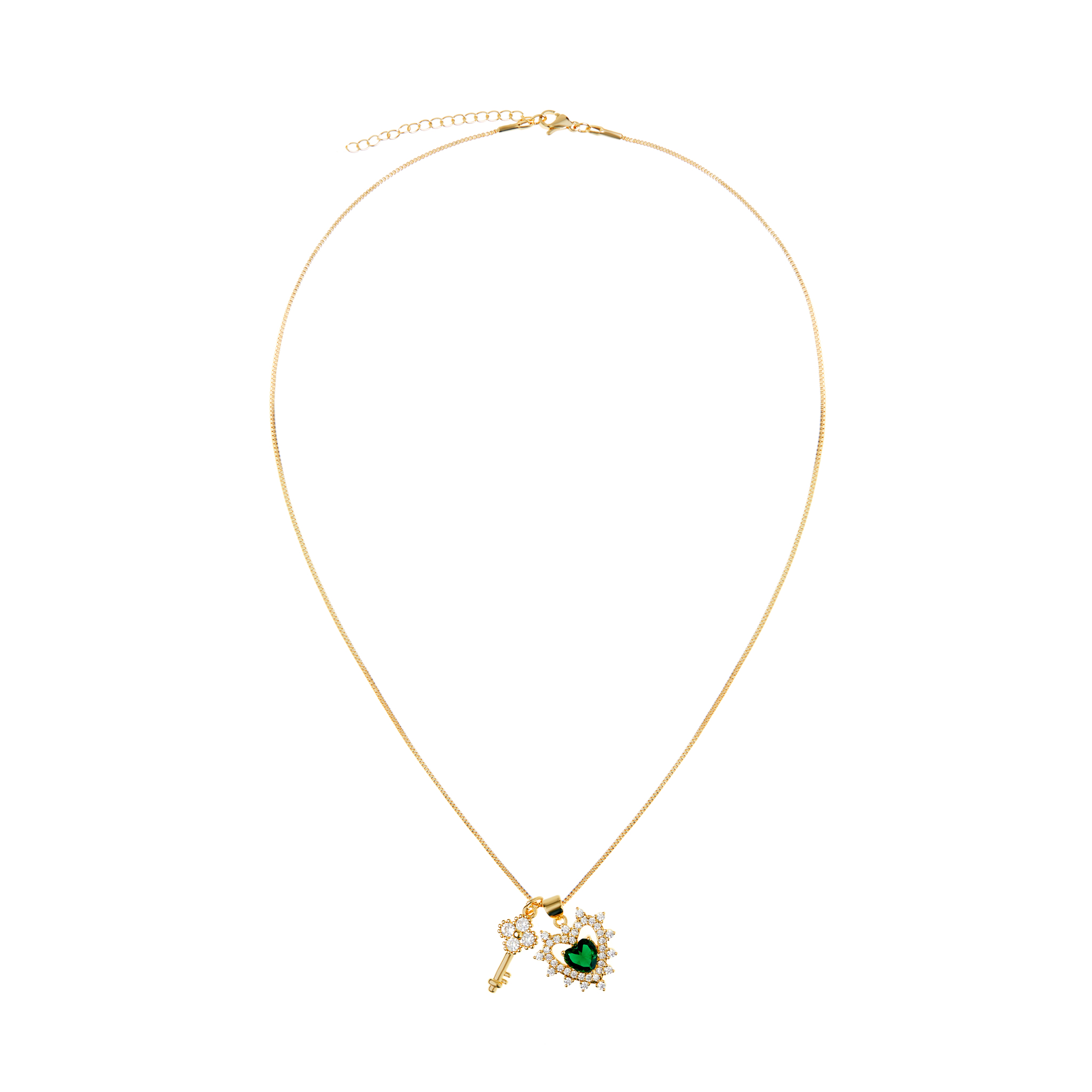 DÉJÀ VU Колье Who Owns My Heart Necklace - Green