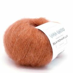 Пряжа Silk Mohair Lux (Силк Мохер Люкс). Цвет: розово-оранжевый. Артикул: 8392