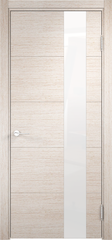 Межкомнатная дверь Турин 14 / Цвет Дуб бежевый вералинга / Стекло "Лакобель" / Двери Верда