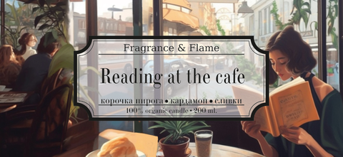 Reading at the cafe