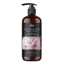 PLU Парфюмированный гель для душа с ароматом белого мускуса - Nature and Perfume Body Wash White Musk ,1 л