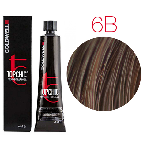 Goldwell Topchic 6B (коричневый золотистый) - Стойкая крем-краска