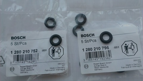 Кольцо уплотнительное форсунки ЗМЗ 405-409  (черное) BOSCH верхнее