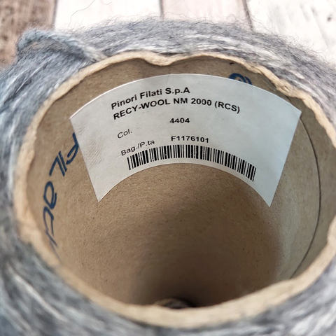 Шнурок полушерсть PINORI FILATI / REDY WOOL 200 серо-белый