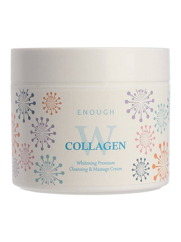 Enough W Крем для тела массажный осветляющий Collagen whitening premium Cleansing & Massage Cream