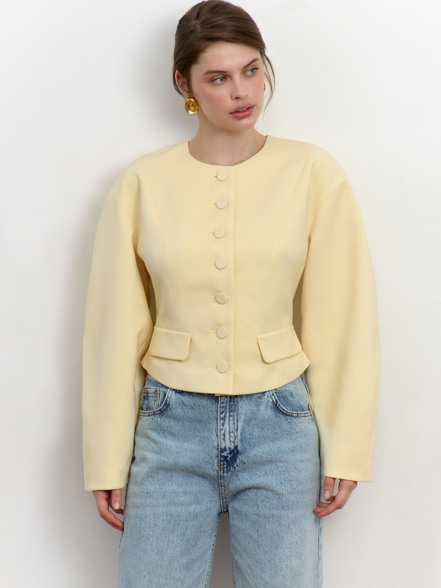 Жакет с округлым рукавом 14999₽